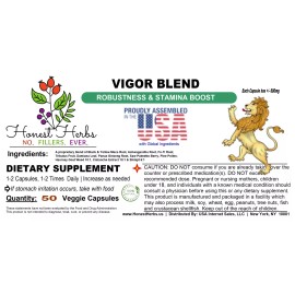 B17 Herbs Vigor Special Blend - Cistanche, Pine Pollen, Ginseng 50 Veg. Caps, 600mg