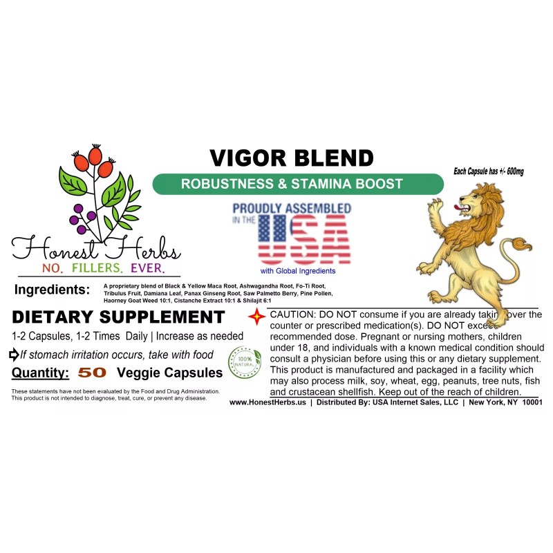 B17 Herbs Vigor Special Blend - Cistanche, Pine Pollen, Ginseng