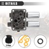 X AUTOHAUX Transmission Dual Linear Shift Solenoid, Automatic Transmission Shift
