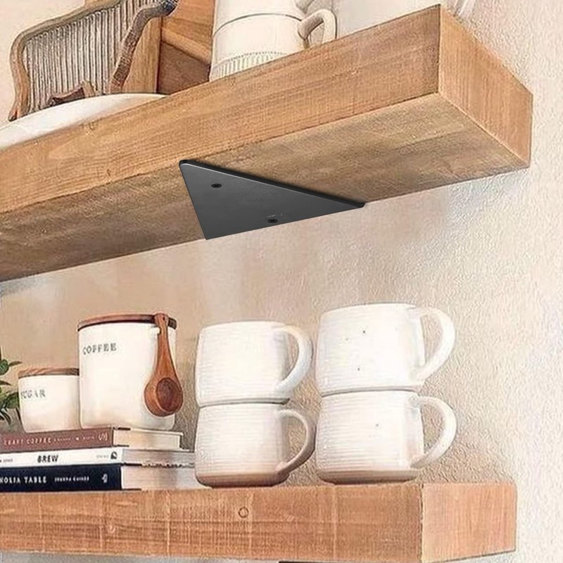 Pack of 2 Floating Shelf Brackets (14 cm x 13