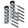 KOTARBAU® Set of 10 Pipe Clamps 3/4 Inch with Rubber