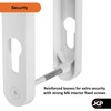 JCP UPVC Door Handle Pair Set Sprung 92 PZ 92mm,