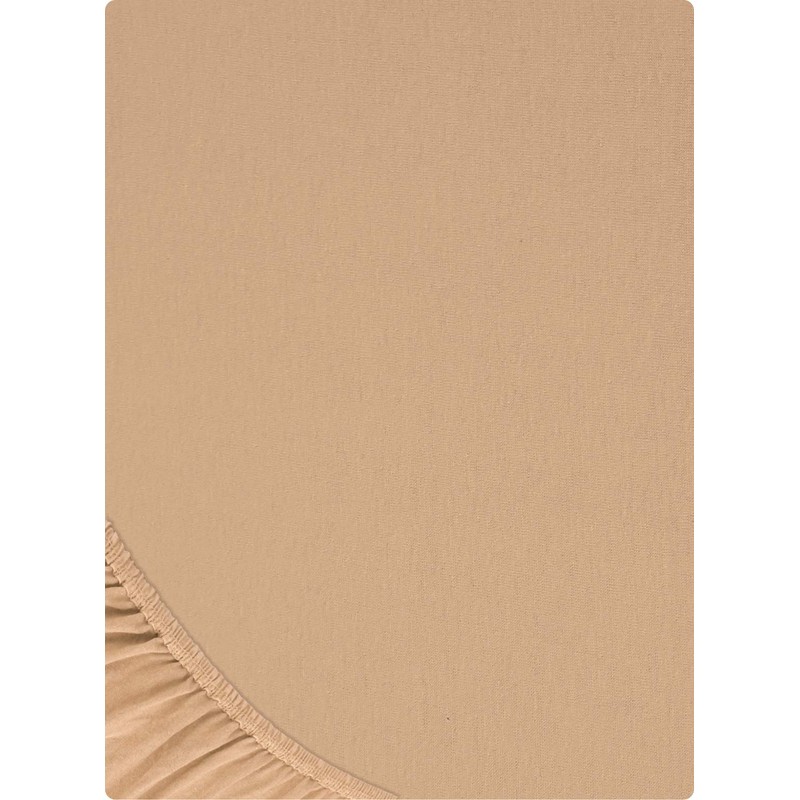 Buymax Jersey Fitted Sheet, 100% Cotton, Base Height, High Base,