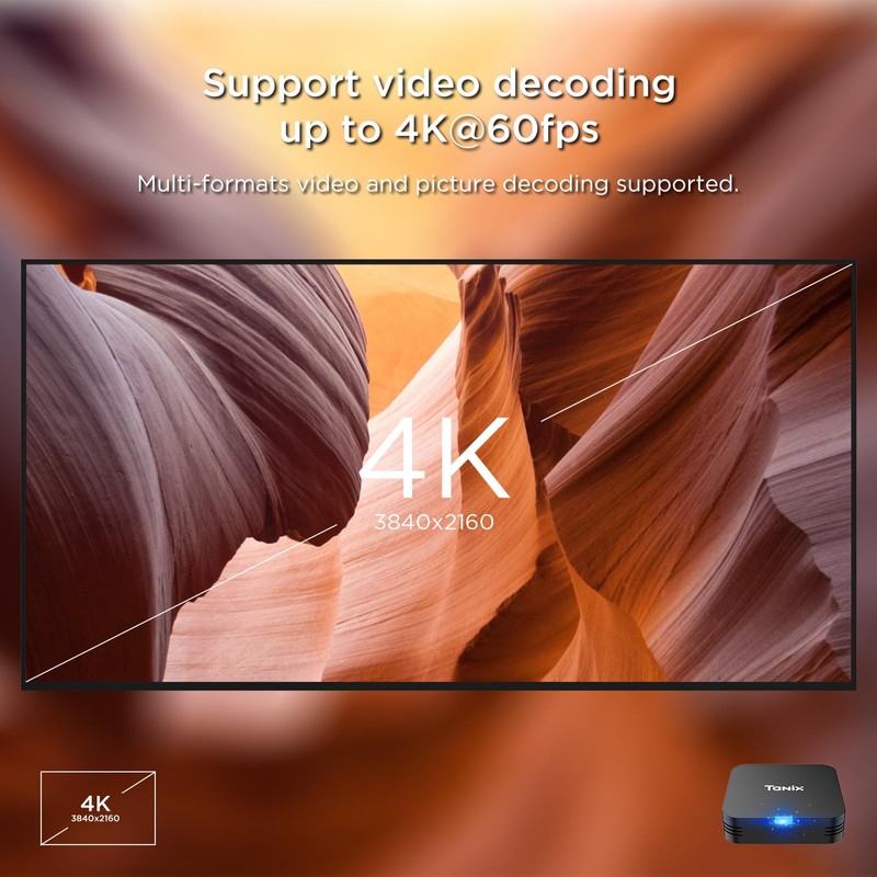 Android 10.0 TV Box, Android Box 2GB RAM 16GB ROM,