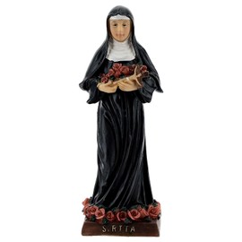 Holyart Resin Statue Rita of Cascia with Roses 13cm