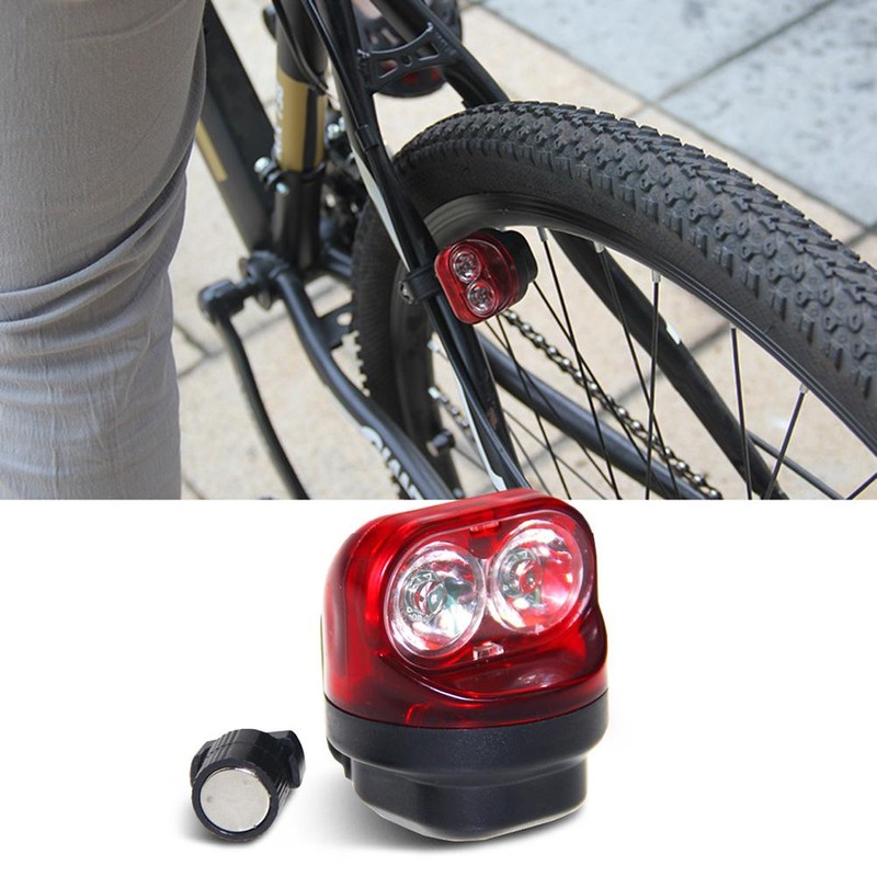 Bike LED Tail Light Self Powered Magnetic Induction Bike Light