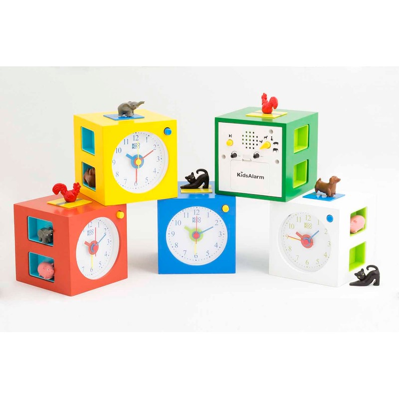 KOOKOO KidsAlarm blue, alarm clock for children including 5 farm