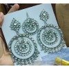Unbranded Bollywood Indian Ethnic Big Jumbo Stone Chandbali Earrings With