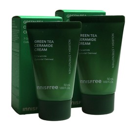 Innisfree Green Tea Ceramide Cream 50ml x2 / 이니스프리 그린티 세라마이드 크림 50ml x2개