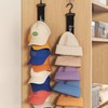 BetterJonny 2 Pack Closet Hanging Hat Organizer Rack, 8 Stainless