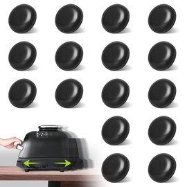Aieve Black Appliance Slider, 16 Pcs Self Adhesive Appliances Sliders Countertop Caster Wheels, Kitchen Essentials Organization Home Must Have Gadgets