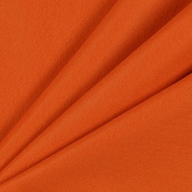 Mondo Tessuti - Fabric cut lens cloth - felt 1 mm - available in various sizes and 60 colours (50 x 70 cm, orange)