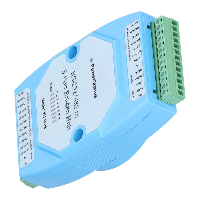 RS485 Hub 8 Ports OptoIsolated AntiInterference HighSpeed Transmission Repeater Distributor