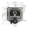 1-Pack Trailer Door Latch Rv Door Tool Box Lock T-Handle