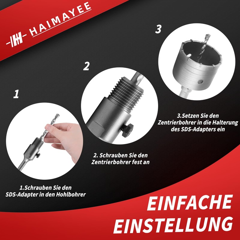 SDS Plus Drill Bit 55 mm Socket Drill Bit Socket