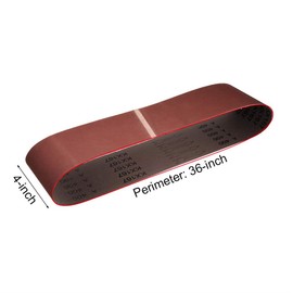 4 x 36 Inch Sanding Belt, 12 Pack 80 Grit 4x36 Aluminum Oxide Sanding belts (4x36 Inch, 80 Grit)