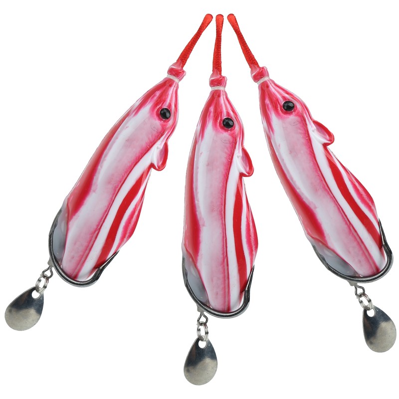 3Pcs Sequin Conversion Soft Artificial Simulation Snakehead Lure Bait Fishing