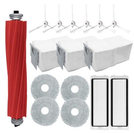 Odashen Odashen 16-teiliges Zubeh?r-Set, Ersatz f1r Roborock Q Revo/Roborock P10 Roboter-Staubsauger,1 Hauptb1rste, 4 Wischtuch, 3 Staubbeutel, 2 Filter, 6 Seitenb1rste