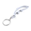Komonee Dolphin Silver Bottle Opener Key Chain Metal Aquatic Animal