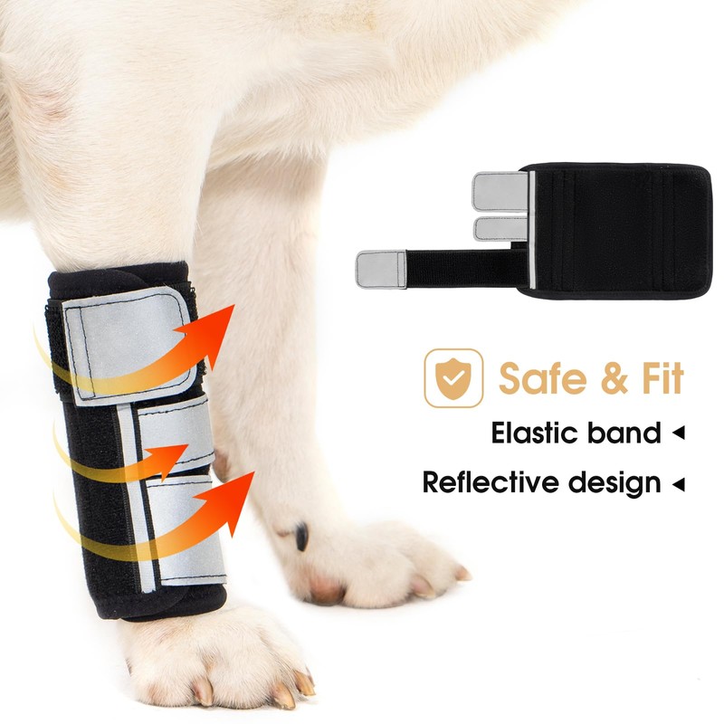 Avont Dog Front Leg Brace, Wrist Compression Wrap Sleeve, Protects