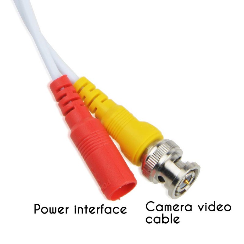 J-ZMQER 150ft White BNC Extension Cable Cord Lead Compatible with