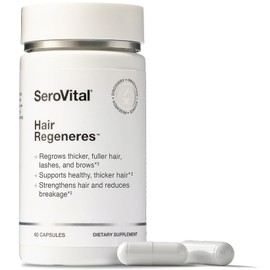 Serovital Hair Regeneres - Enhanced Hair Growth Vitamins for Women, Decrease Hair Loss and Shedding, Strengthen and Thicken Hair, Reduce Greying and B