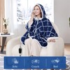 Sealy Wearable Heated Throw Blanket, Flannel & Sherpa Electric Throw