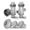POOLHACKER Pool Filter Part Kit Set (Plunger Valve, Split Hose