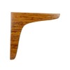 Antrader 2PCS Wooden Shelf Brackets,Solid Wall Mount Wood Shelf Bracket,Wood