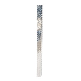 Vestil TPCG-48 Aluminum Tread Plate Corner Guard, 48" Non-Marking, 90 Degree Style, Silver