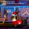Inflatable Weiner Dog 1.5 Meters Illuminated Polyester Fiber Blow Up