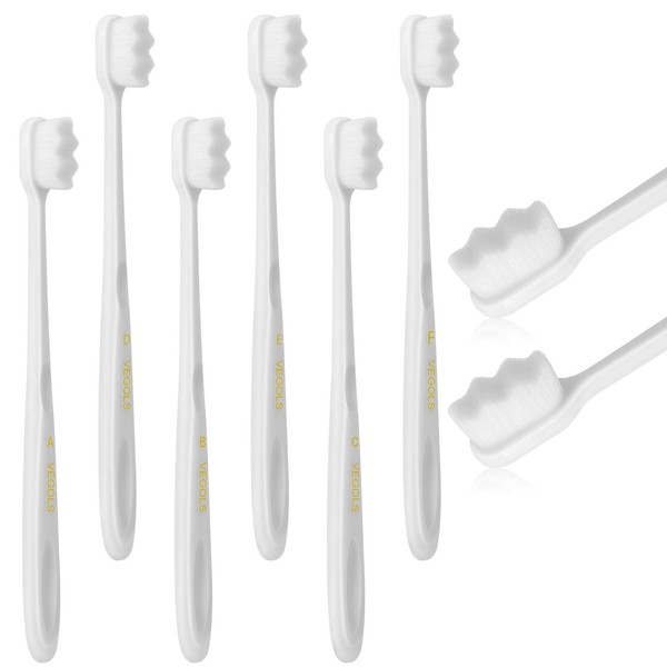 Adult Extra Soft Toothbrush with 20000 Soft Bristles, (Pack of