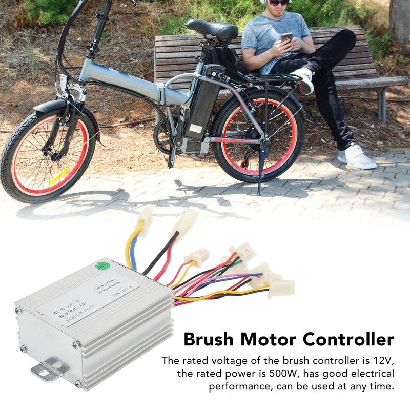 12V 500W Brush Motor Controller Electric Bike Motorcycle Controller Lock
