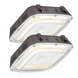 WAHADI 2 Pack LED Canopy Light with Photocell 80W/70W/60W/40W/20W Selectable 3000/4000/5000K Gas Station Ceiling Light for Commerical Weatherproof High Bay Lamp Balcony Driveway UL Listed