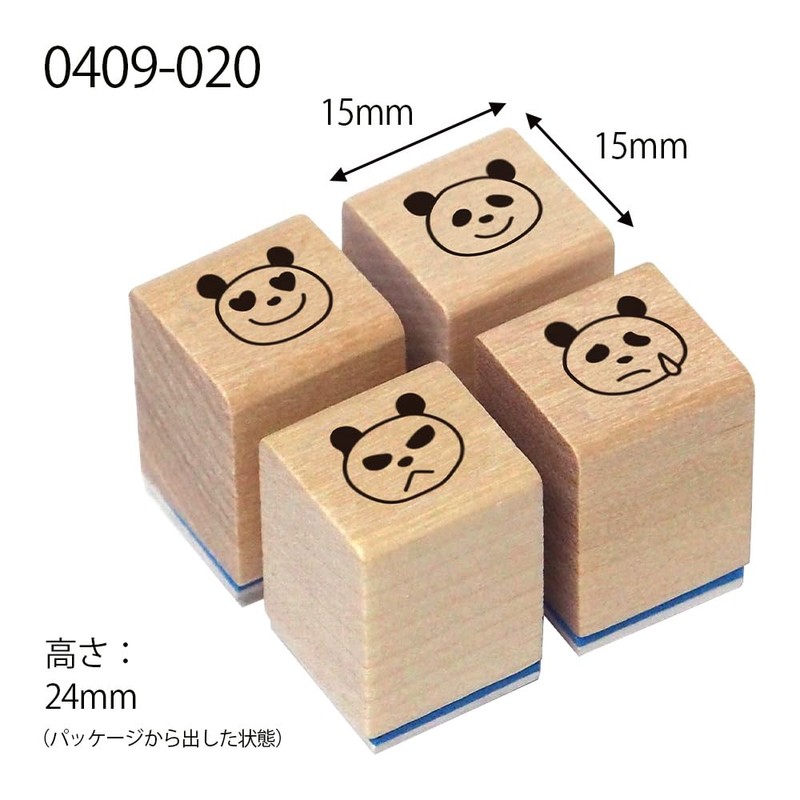 Kodomo no Kao Stamp # 0409-020 Notebook Hanko Part Panda
