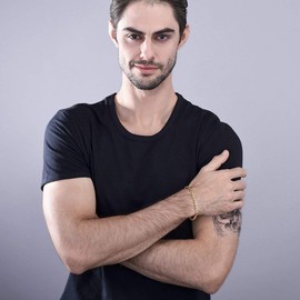 Prosteel Men's Stainless Steel Venetian Chain Bracelet 6 mm Wide Fashion Chain Bracelet for Men Length 20 cm / 22 cm Available., Gold Plated