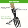 Standing Weeder,¬†4-Claw Steel Head Design Manual Weeder,¬†Durable and Sturdy Garden