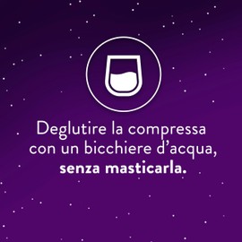 ZzzQuil Tutta La Notte Integratore Per il Sonno, Melatonina con Valeriana, Melissa e Vitamina B6, con rilascio prolungato di melatonina ed estratti botanici per 8 ore, 28 x 2 Compresse