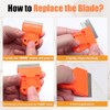 2 Sets Razor Blade Scrapers, Plastic Scraper Tool Extra 10
