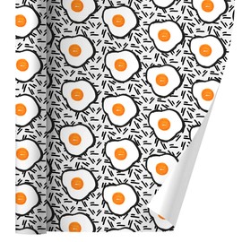 GRAPHICS & MORE Eggs Sunny Side Up Gift Wrap Wrapping Paper Rolls