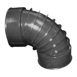 Corrugated Drain Elbow, 7 in. L, Single (2 pieces)