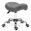 Adjustable Saddle Stool for Salon & Professional Work – Rolling