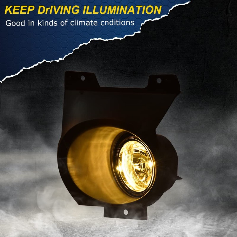 PIT66 Front Bumper Fog Light, Compatible with 2011-2014 Ford F150
