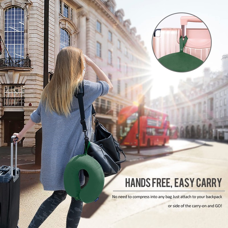 Neck Pillow for Travel Memory Foam - Travel Pillows for