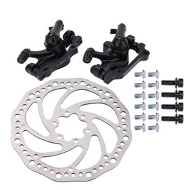Mountain Bike Disc Brake Rotor Set Mechanical Front Rear Disc Brake Caliper Clip Rotor Set