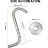 Nearmoon S Shaped Shower Head Riser Pipe, Shower Head Extender