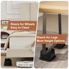 shouwuhho Bed Risers 2 inch, Furniture Risers Elevation in Heights