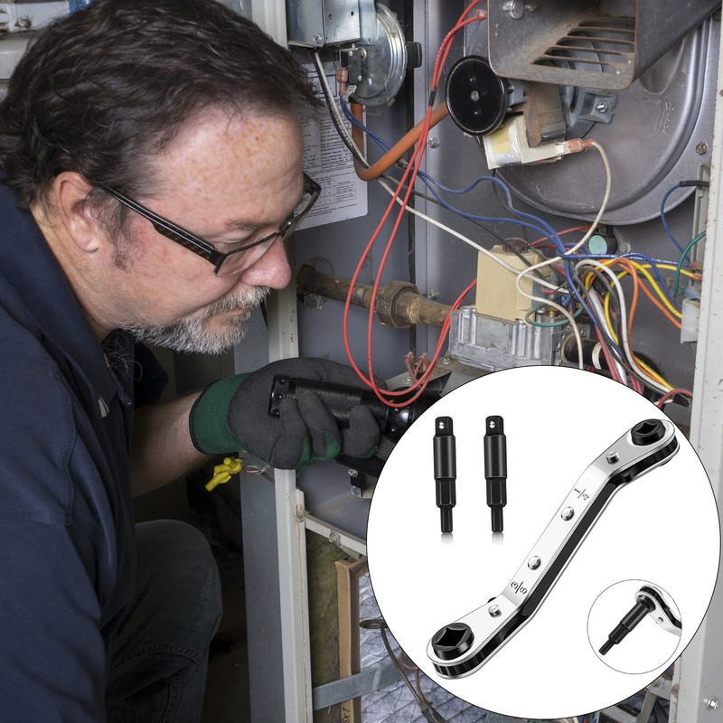 Hvac Service Wrench Tools:3/16” to 3/8” 5/16'' x 1/4''Air Conditioner