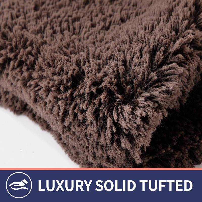 Baahrnom Luxury Toilet Lid Cover 19.5"x 16" Machine Washable Solid
