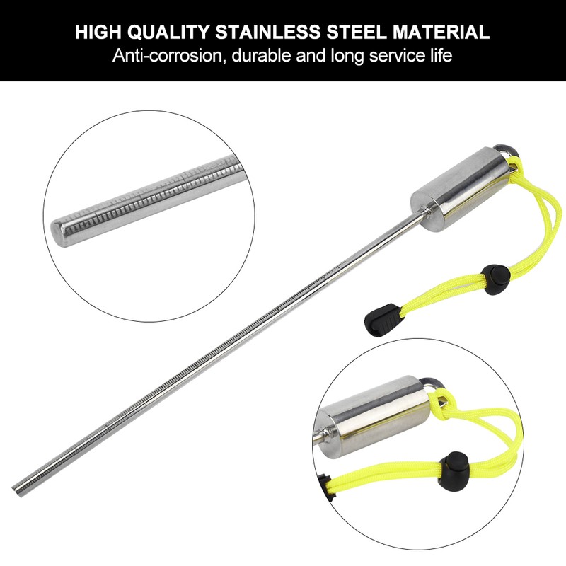KEEPdiving Stainless Steel 30cm Diving Lobster Stick Pointer Underwater Shaker